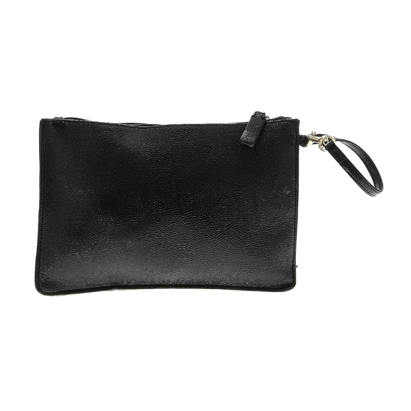 Calvin Klein Quilted Leather Wristlet (7" x 5") - Black - Picture 3 of 7
